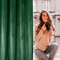 DESIGN 91 Zasłona ROSA z jednokolorowego miękkiego welwetu