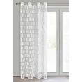 Firana biała w stylu boho 140x250 cm przelotka ROZI