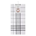 Ściereczka kuchenna 50x70 cm bawełniana kolor biały ,stalowy zdobiona kratką 200 g/m2 CHECK