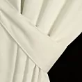 Zasłona welwetowa kremowa, troczek w zestawie 140x300 cm taśma - ANTARA