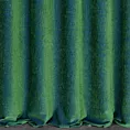 Zasłona szyta na flexach butelkowo zielona miękka, szenilowa tkanina o wyraźnym splocie i delikatnym połysku, mieniąca się w dwóch odcieniach