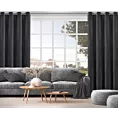 Zasłona czarna welwetowa 100% zaciemniająca 140x250 cm przelotka - NITA