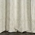 Zasłona kremowa z wytłaczanym wzorem, welwetowa 140x250 cm przelotka - ARETA