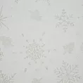 Bieżnik na stół krewmoy 40x180 cm z żakardowej tkaniny FLASH świąteczny z motywem jasnozłotych śnieżynek