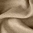 Zasłona szyta na flexach jasnobrązowa z tkaniny o naturalnym splocie z efektem melanżu