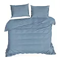 Pościel 160x200 cm bawełniana gładka kolor niebieski NOVA 3