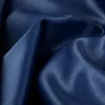 Zasłona szyta na taśmie 8 cm ciemnoniebieska z jednokolorowej gładkiej tkaniny