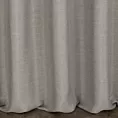 Zasłona szyta na taśmie 5 cm jasnoszara z tkaniny zaciemniającej typu dimout o naturalnym splocie, z efektem melanżu