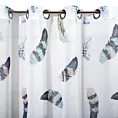 Zasłona LENNY z nadrukiem kolorowych piór
