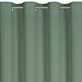 Zasłona ciemnomiętowa z matowej gładkiej tkaniny 140x250 cm przelotka - RITA
