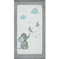 Dywan BABY do pokoju dziecięcego z motywem słonika i niebieskich chmurek