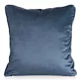 Poszewka na poduszkę 45x45 cm welwetowa jasnoniebiesko, ciemnoniebieska z roślinnym nadrukiem VELVET 202