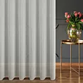 Tkanina firanowa matowy batyst o naturalnym splocie zakończona obciążnikiem  z kolekcji Eva Minge