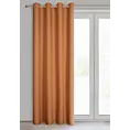 Zasłona ruda z matowej gładkiej tkaniny 140x250 cm przelotka - RITA