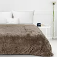 Koc o strukturze miękkiego futra 150x200 cm ciemnobeżowy TIFANY 1 Design 91