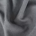 Zasłona szyta na taśmie 5 cm grafitowa z miękkiej tkaniny o welurowej strukturze i wyraźnym splocie