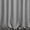 Zasłona szyta na taśmie 5 cm popielata z tkaniny z dodatkiem połyskującej nici, z widocznym ozdobnym splotem
