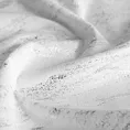 Zasłona biało, srebrna z aksamitnego welwetu zdobiona przecieranym nadrukiem 140x250 cm przelotka - ARNITA