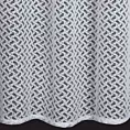 Firana biała o strukturze miękkiej koronki przetykanej błyszczącą nicią 140x250 cm przelotka LILY