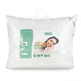 Poduszka 70 x 80 cm biała z naturalnymi włóknami bambusowymi NATURE