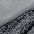 Koc o strukturze miękkiego futra 170x210 cm srebrny TIFANY 1 Design 91