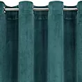 Zasłona welwetowa ciemnoturkusowa 140x250 cm przelotka - ROSA - Design 91