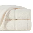 Ręcznik kąpielowy 50x90 cm bawełniany kolor kremowy ze wzorem zygzaka 500 g/m2 KALIA Reina Line