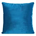 Poszewka na poduszkę 40x40 cm welwetowa z połyskiem granatowa SAMANTA
