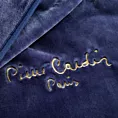 Koc 220x240 cm granatowy o wysokiej gramaturze z haftowanym logo CLARA Pierre Cardin