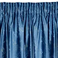 Zasłona welwetowa niebieska z szampańską przecierką 140x270 taśma - ADRIA