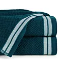 Ręcznik kąpielowy 50x90 cm bawełniany kolor ciemnoturkusowy w pasy 500 g/m2 MADLEN