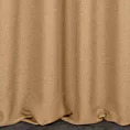 Zasłona szyta na taśmie 5 cm złota z tkaniny o naturalnym splocie w stylu eko