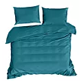 Pościel 220x200 cm gładka z satyny bawełnianej kolor turkusowy DINA Diva Line