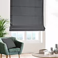 Roleta rzymska grafitowa z miękkiej tkaniny welwetowej