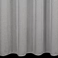 Firana szyta na taśmie 5 cm jasnoszara z drobnej siateczki, wykończona obciążnikiem
