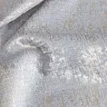 Poszewka szyta MALLORCA srebrna z miękkiej tkaniny szenilowej przetykanej błyszczącą nicią