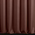 Zasłona szyta na flexach ruda z tkaniny o naturalnym splocie z efektem melanżu