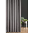 Zasłona szyta na taśmie 8 cm grafitowo niebieska z tkaniny o grubym splocie i efektem melanżu