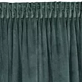 Zasłona ciemnomiętowa z wytłaczanego welwetu 140x300 cm taśma - ELIZA