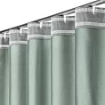 Zasłona miętowa z tkaniny welurowej 50x240 cm szerokość po zmarszczeniu fala 1:1,5 Dora