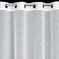 Firana biała zdobiona błyszczącą nicią 140x250 cm przelotka MARGARET 6