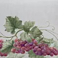 Bieżnik na stół naturalny 85x85 cm SUMMER 4 z nadrukowanym motywem winorośli
