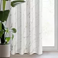 Zasłona welwetowa biało, złocista zdobiona marmurkiem, złote przelotki 140x250 cm przelotka - MOLLY