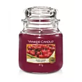 YANKEE CANDLE - Średnia świeca zapachowa w słoiku -Black cherry