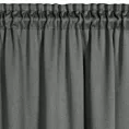 Zasłona popielata zaciemniająca o strukturalnym wzorze 130x300 cm taśma - CARLO