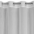 Firana biała o strukturze deszczyku z błyszczącą nicią 140x250 cm przelotka - KEJTI