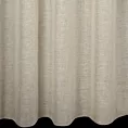 Firana szyta na taśmie 5 cm beżowa wykonana z naturalnej lnianej tkaniny, matowa, wykończona obciążnikiem