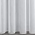 Firana szyta na taśmie fala ALBERTA biała z półprzezroczystej matowej tkaniny o naturalnym splocie