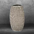 Wazon dekoracyjny MOLI zdobiony wzorem plecionego sweterka
