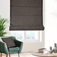 Roleta rzymska brązowa z tkaniny szenilowej z efektem melanżu